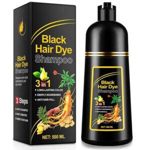 ALIVER Hair Dye Shampoo(Black)