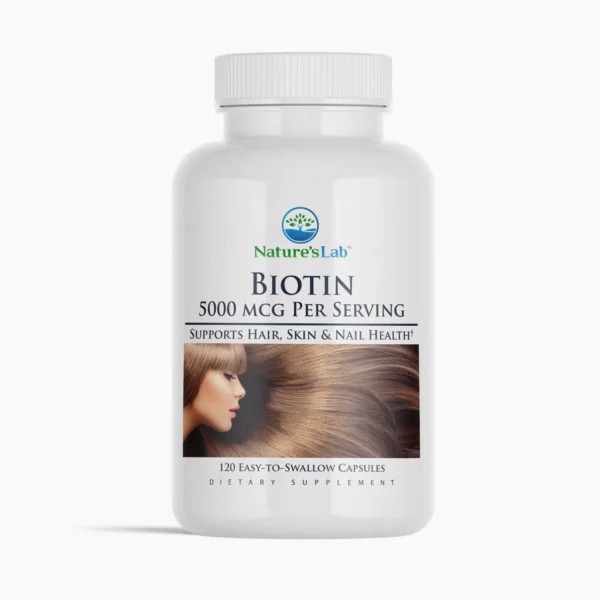 Nature's Lab Biotin 5000 mcg - 120 Capsules