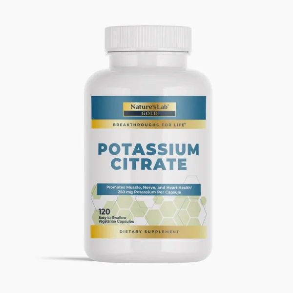 Nature's Lab Gold Potassium Citrate - 120 Capsules