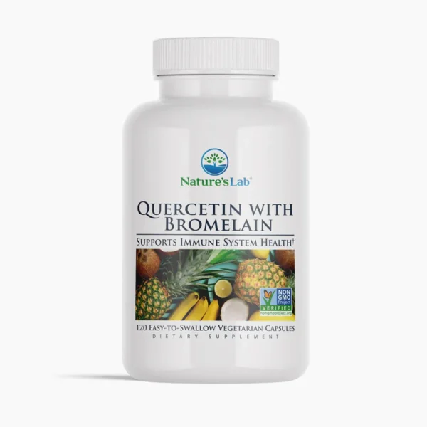 Nature's Lab Quercetin Bromelain - 120 Capsules