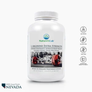 Nature's Lab L-Arginine Extra Strength - 60 Capsules